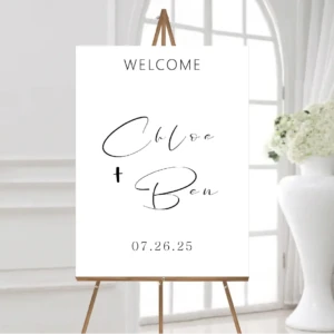 apex wedding welcome sign- project sign america