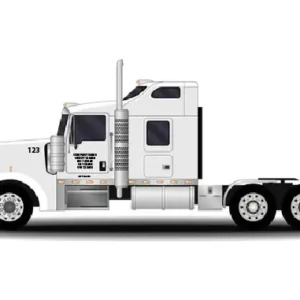 USDOT truck decals on commercial vehicle