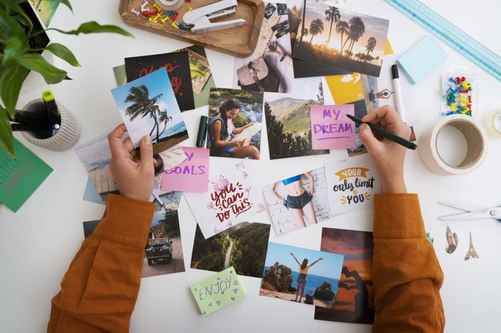 woman-creating-inspiring-vision-board-top-view woman-creating-inspiring-vision-board-top-view